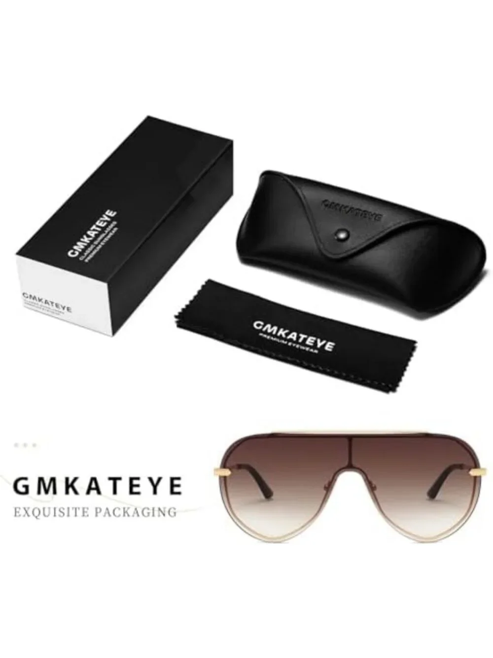Oversized Y2K Shield Sunglasses for Women | Rimless Aviator Shades, UV